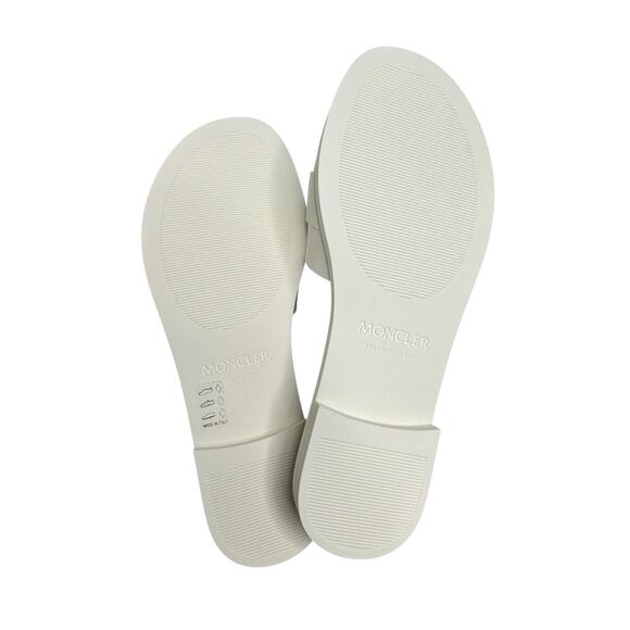 Moncler NIB Mon Ligo Slides in White Size 39 - Picture 14 of 14